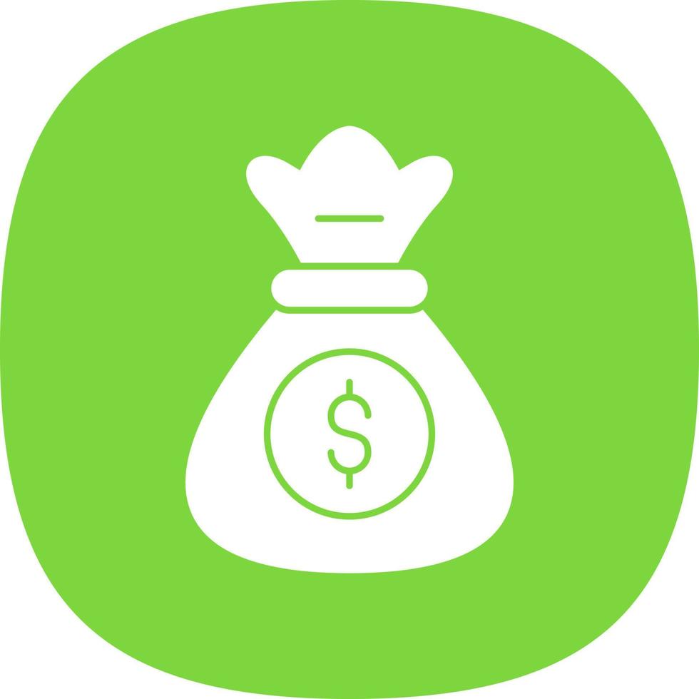 Money Bag Vector Icon Design