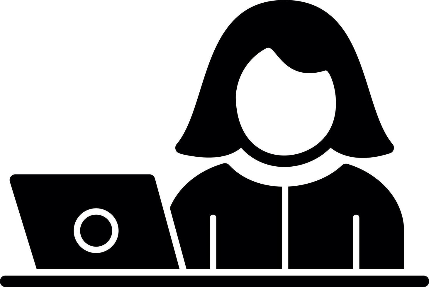 Hiring Manager Female Vector Icon Design