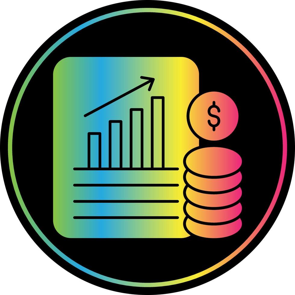 Financial Database Vector Icon Design