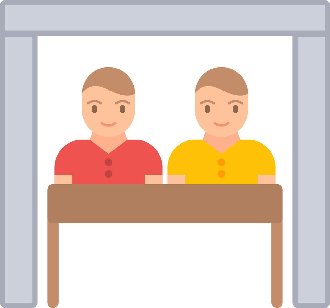 Virtual Team Room Vector Icon Design