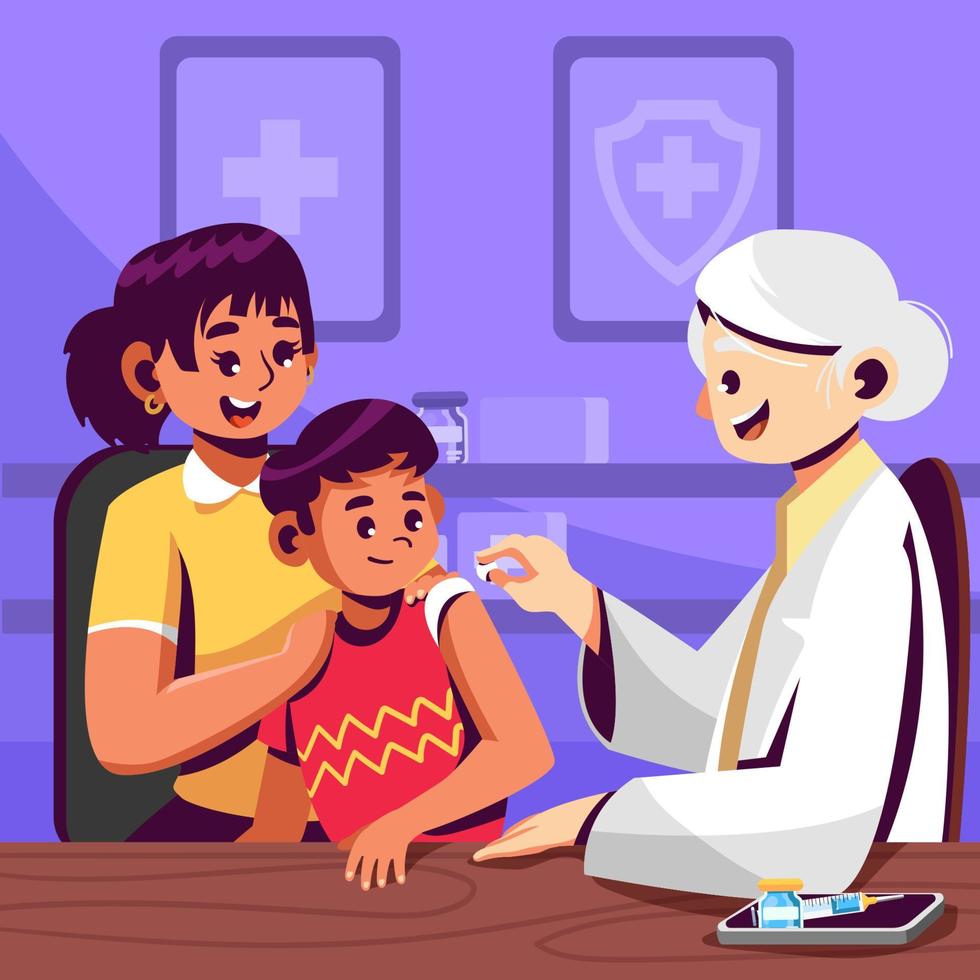 Children Health Vaccination Immunization Public Service Activism vector