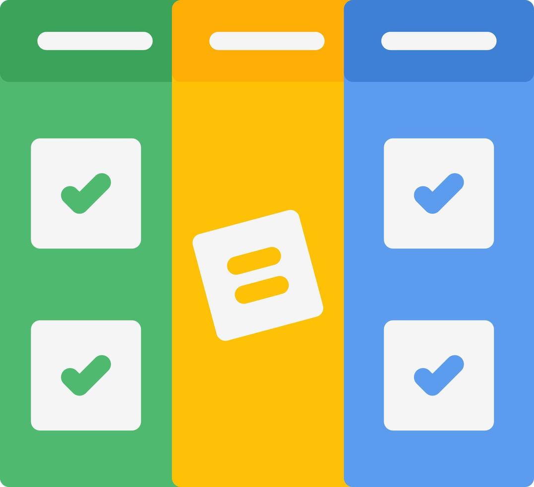 Kanban Vector Icon Design