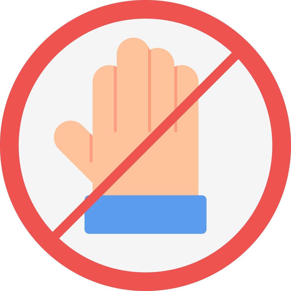 Hand Off Vector Icon Design