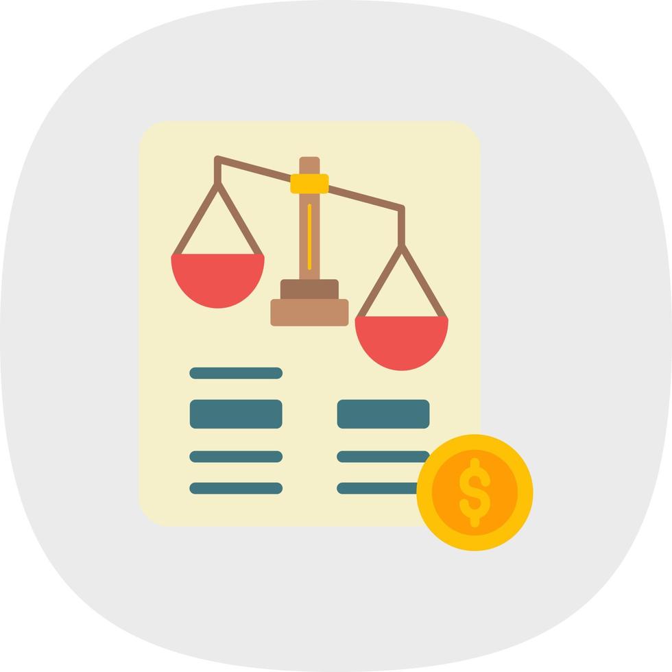 Balance Sheet Vector Icon Design