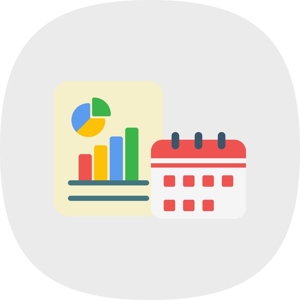 Yearly Report Vector Icon Design