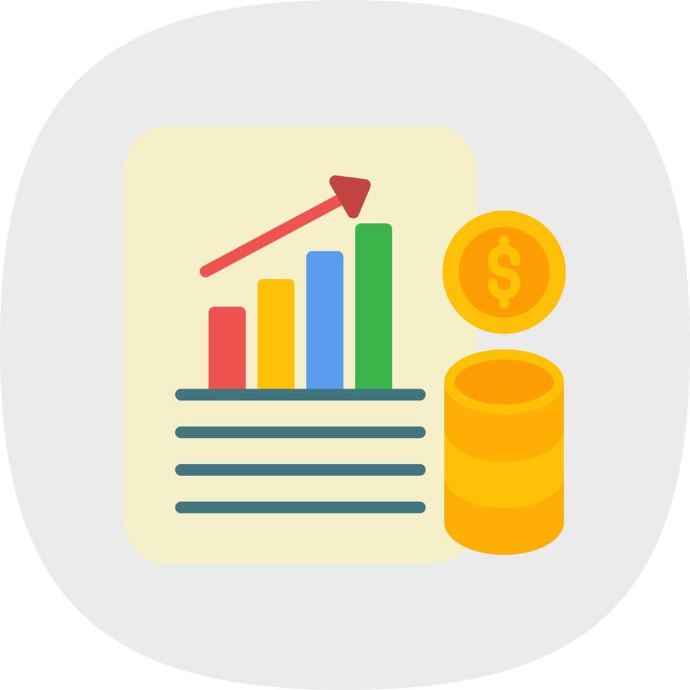 Financial Database Vector Icon Design