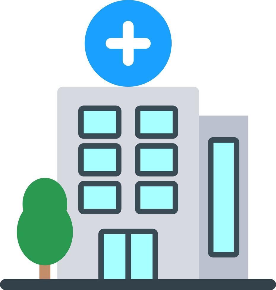 diseño de icono de vector de hospital