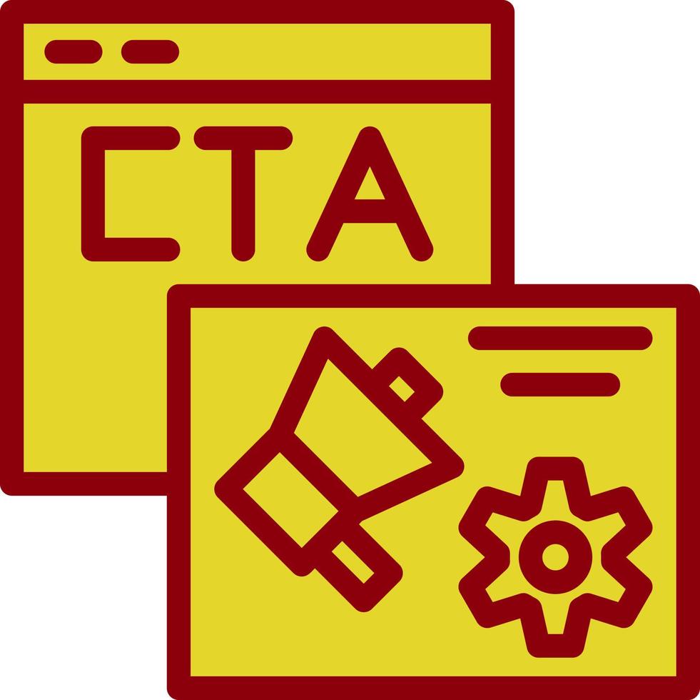 diseño de icono de vector de cta