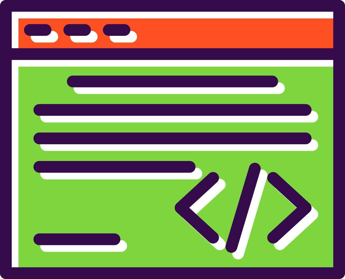 Code Vector Icon Design