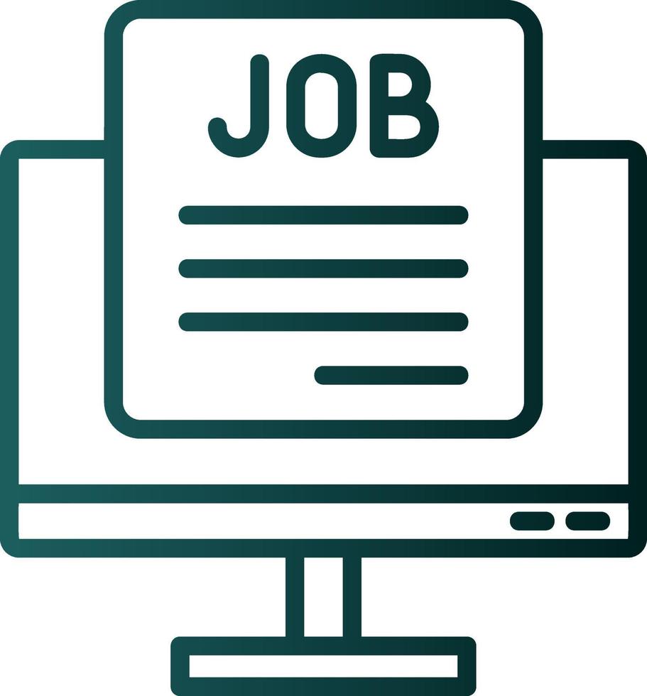 Job Vacancy Vector Icon Design