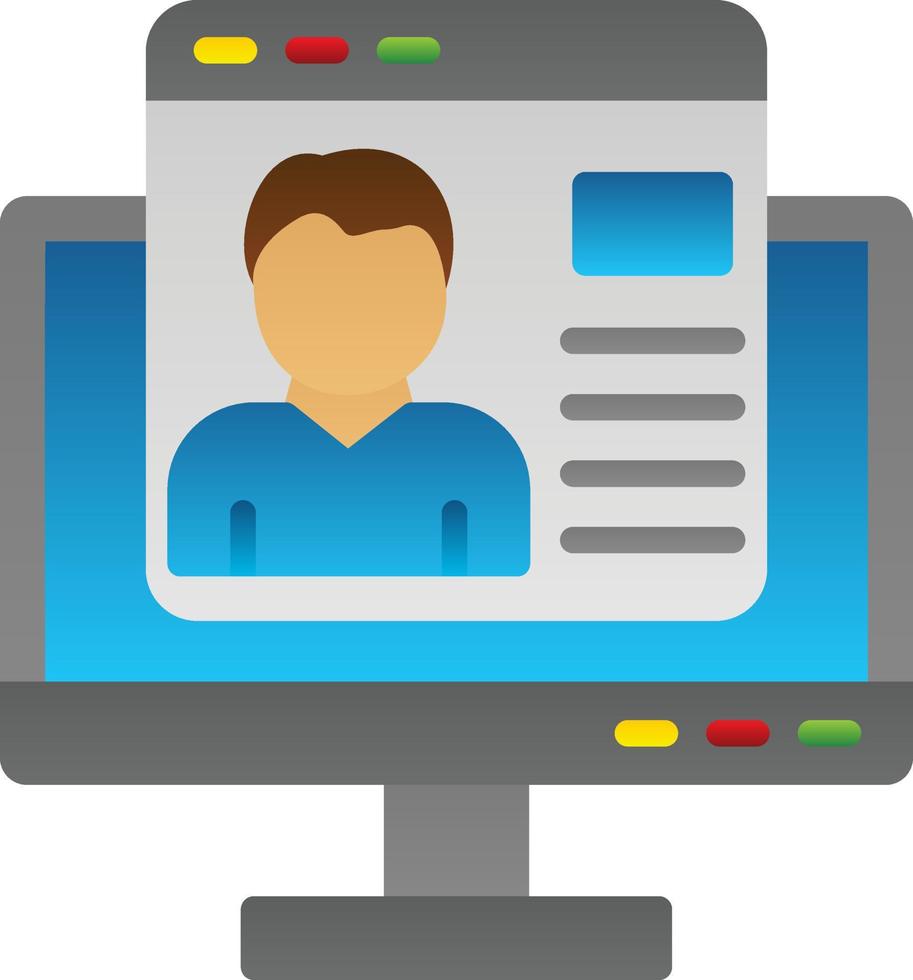 Corporate Website Vector Icon Design