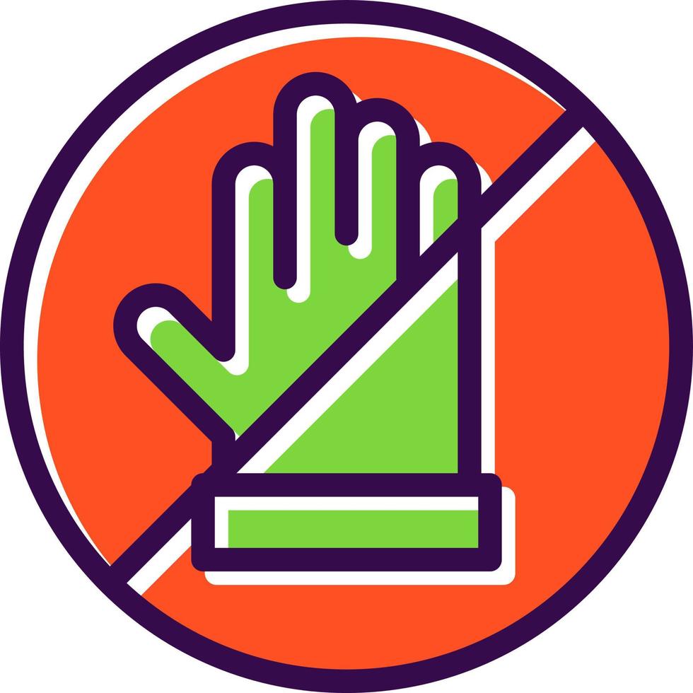 Hand Off Vector Icon Design