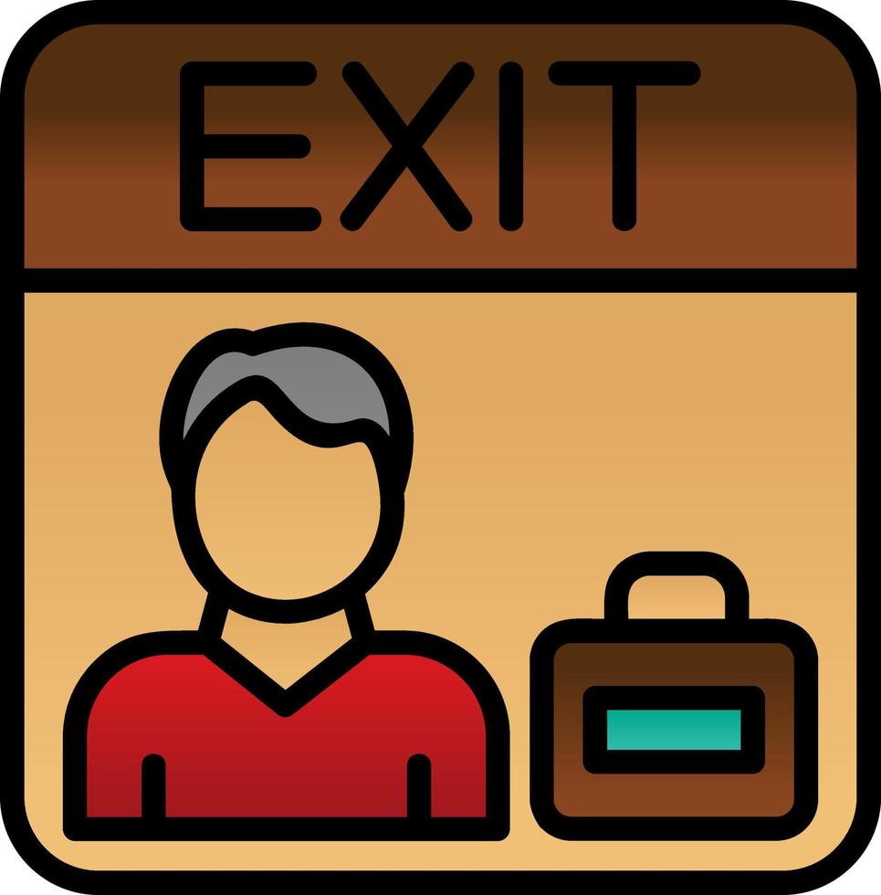 Exit Interview Vector Icon Design