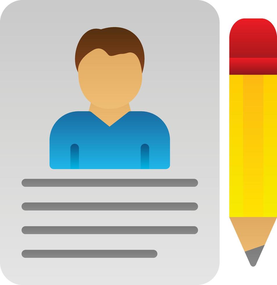 Job Application Vector Icon Design