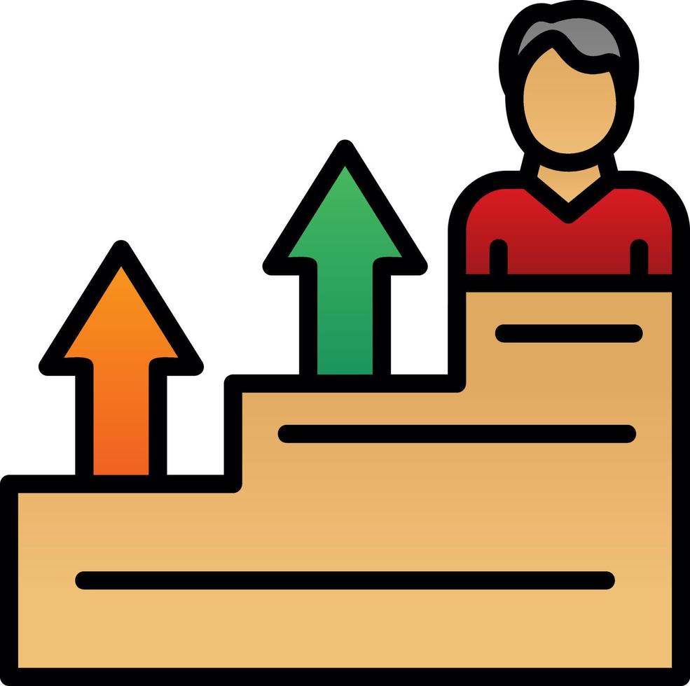 Career Growth Vector Icon Design