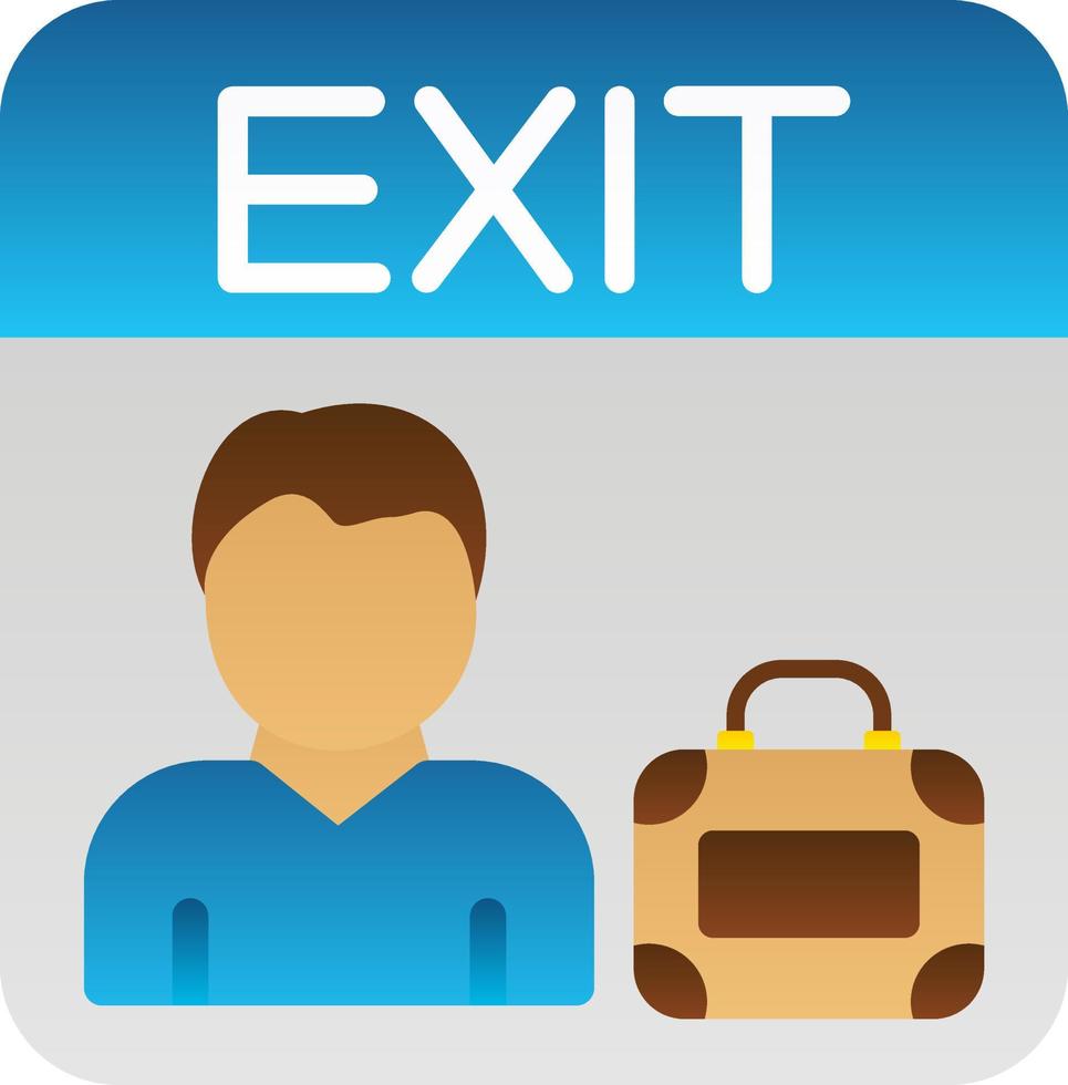 Exit Interview Vector Icon Design