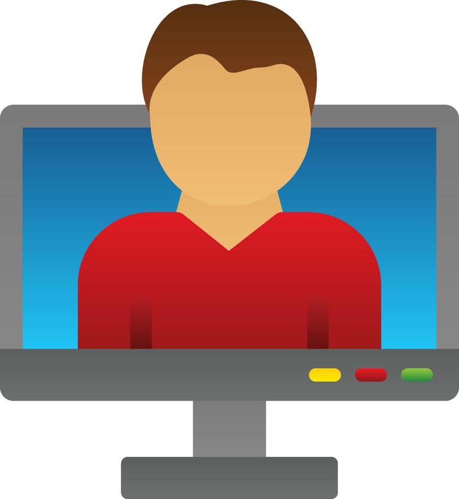 Employment Online Service Vector Icon Design