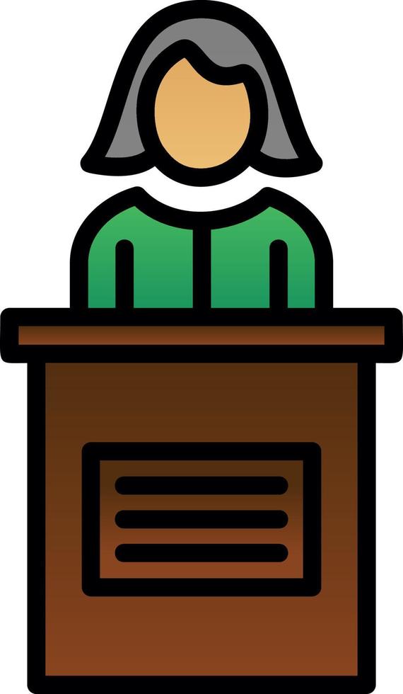 Candidate Female Vector Icon Design