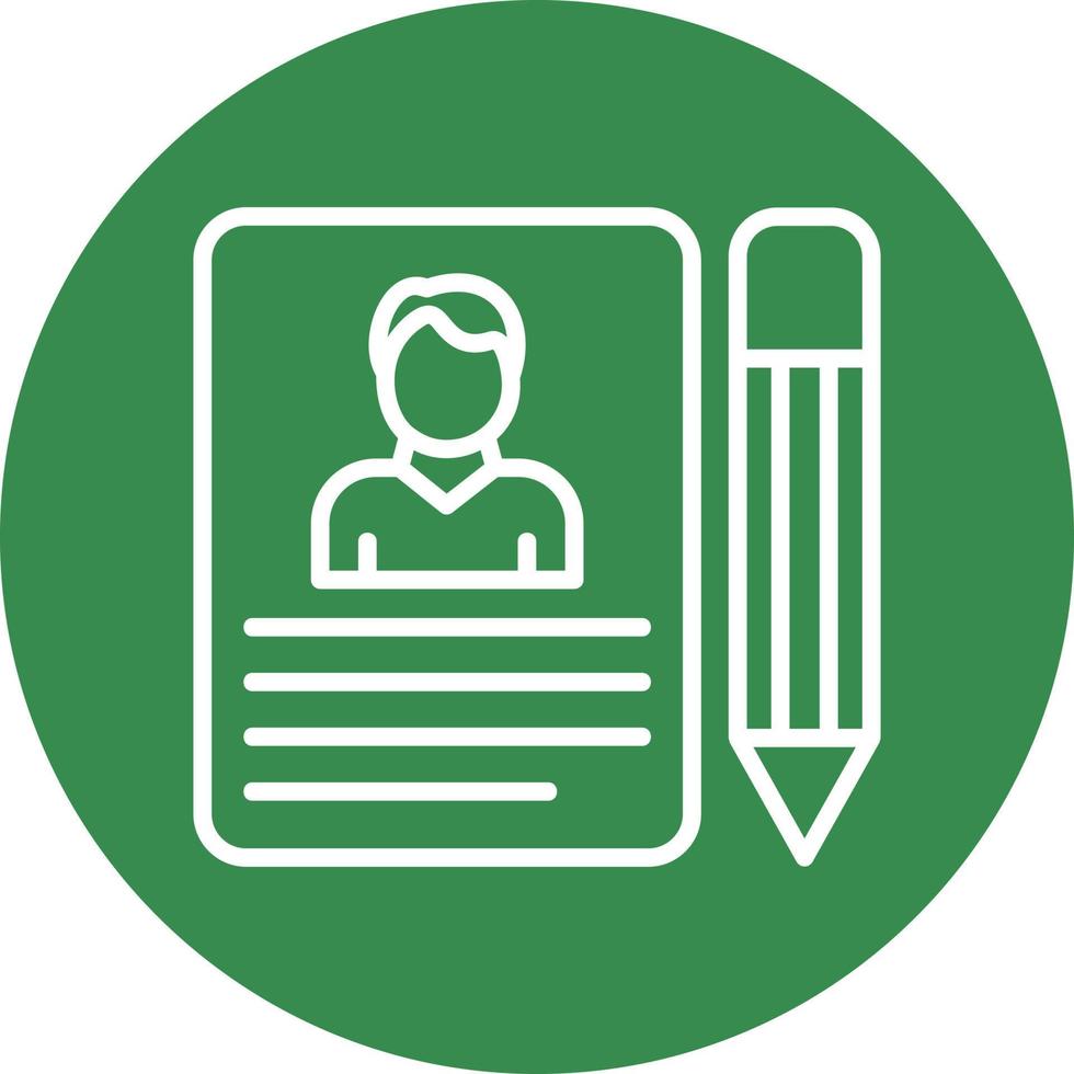 Job Application Vector Icon Design