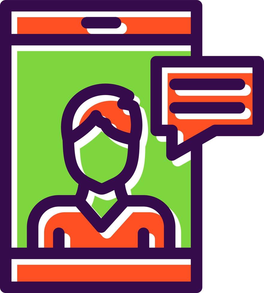 Online Counseling Vector Icon Design