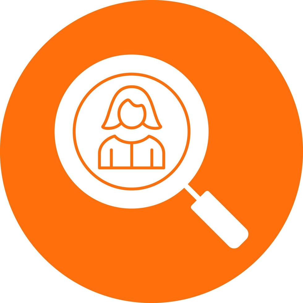 Head Hunter Female Vector Icon Design