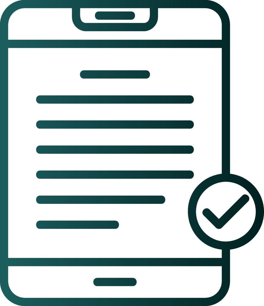 Digital Contract Vector Icon Design