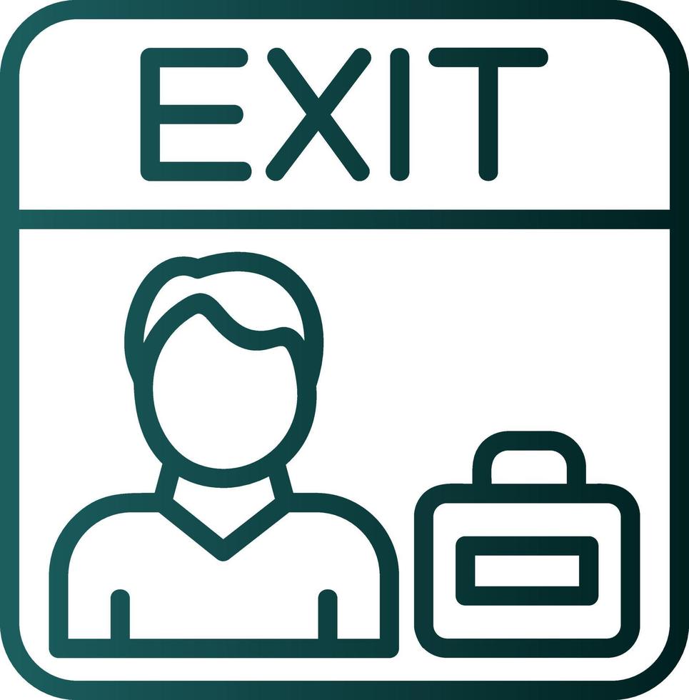 Exit Interview Vector Icon Design