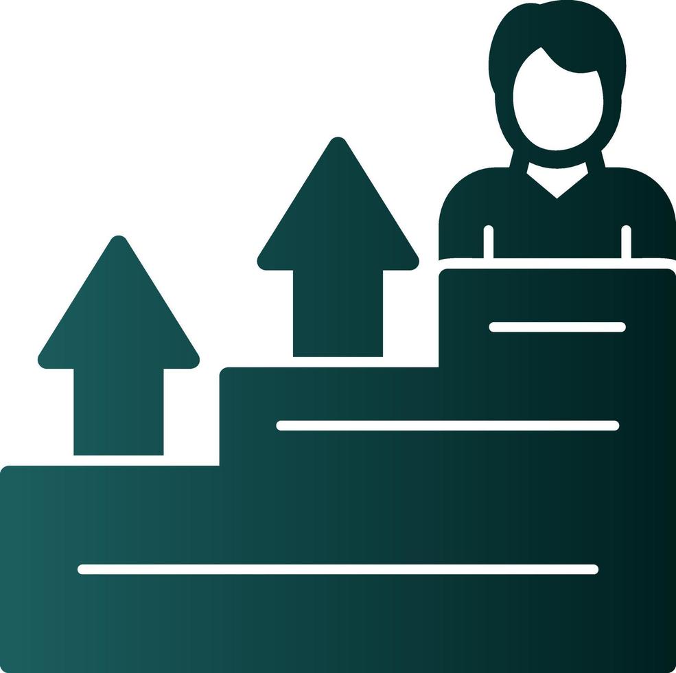 Career Growth Vector Icon Design