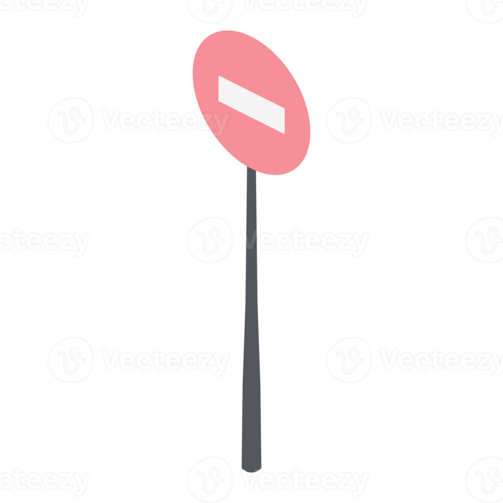 isometrische verkeer tekens verboden kruispunt 3d universeel landschap verzameling reeks png