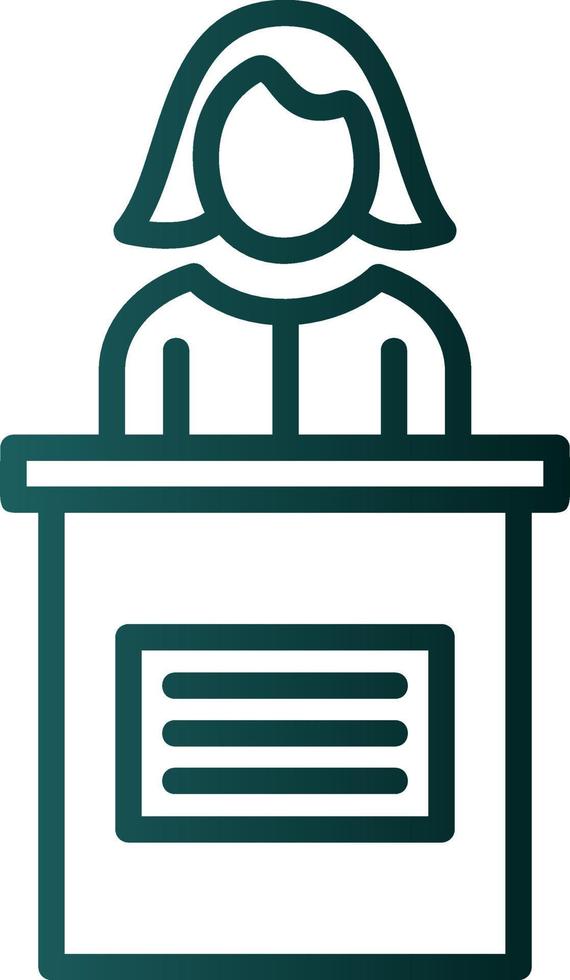 Candidate Female Vector Icon Design