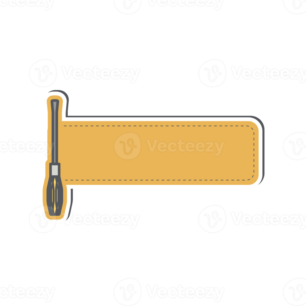 construction tools label name tags sticker png