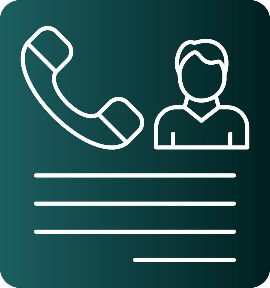 Contacting Candidates Vector Icon Design
