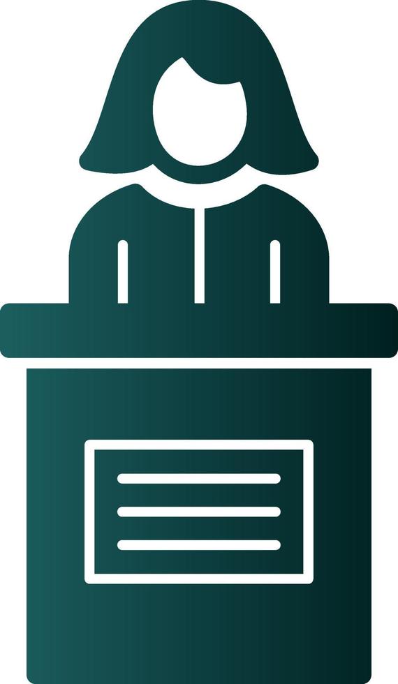 Candidate Female Vector Icon Design