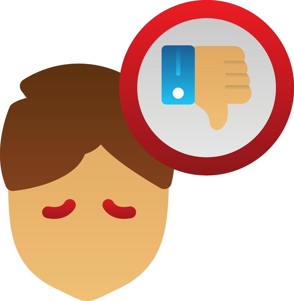 Pessimistic Vector Icon Design