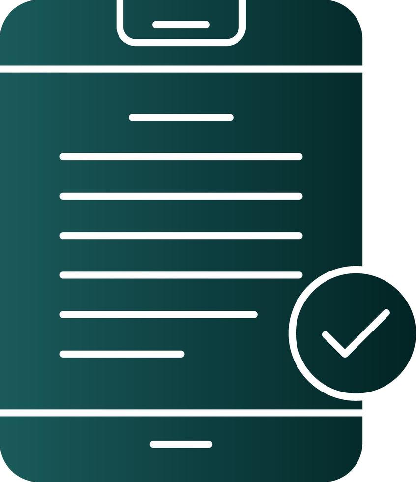 Digital Contract Vector Icon Design