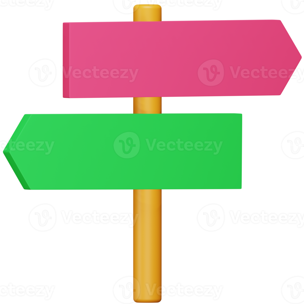 Direction 3d rendering isometric icon. png