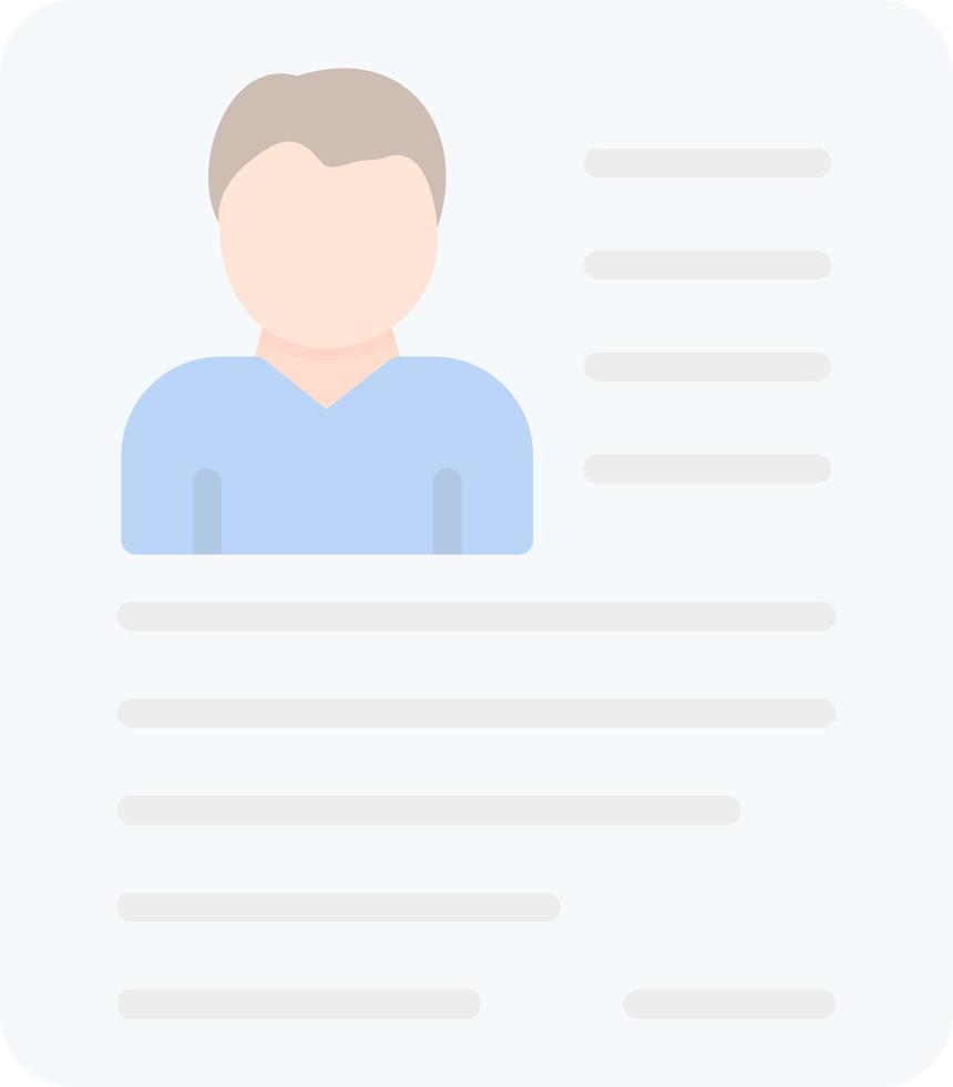 Bad Resume CV Vector Icon Design