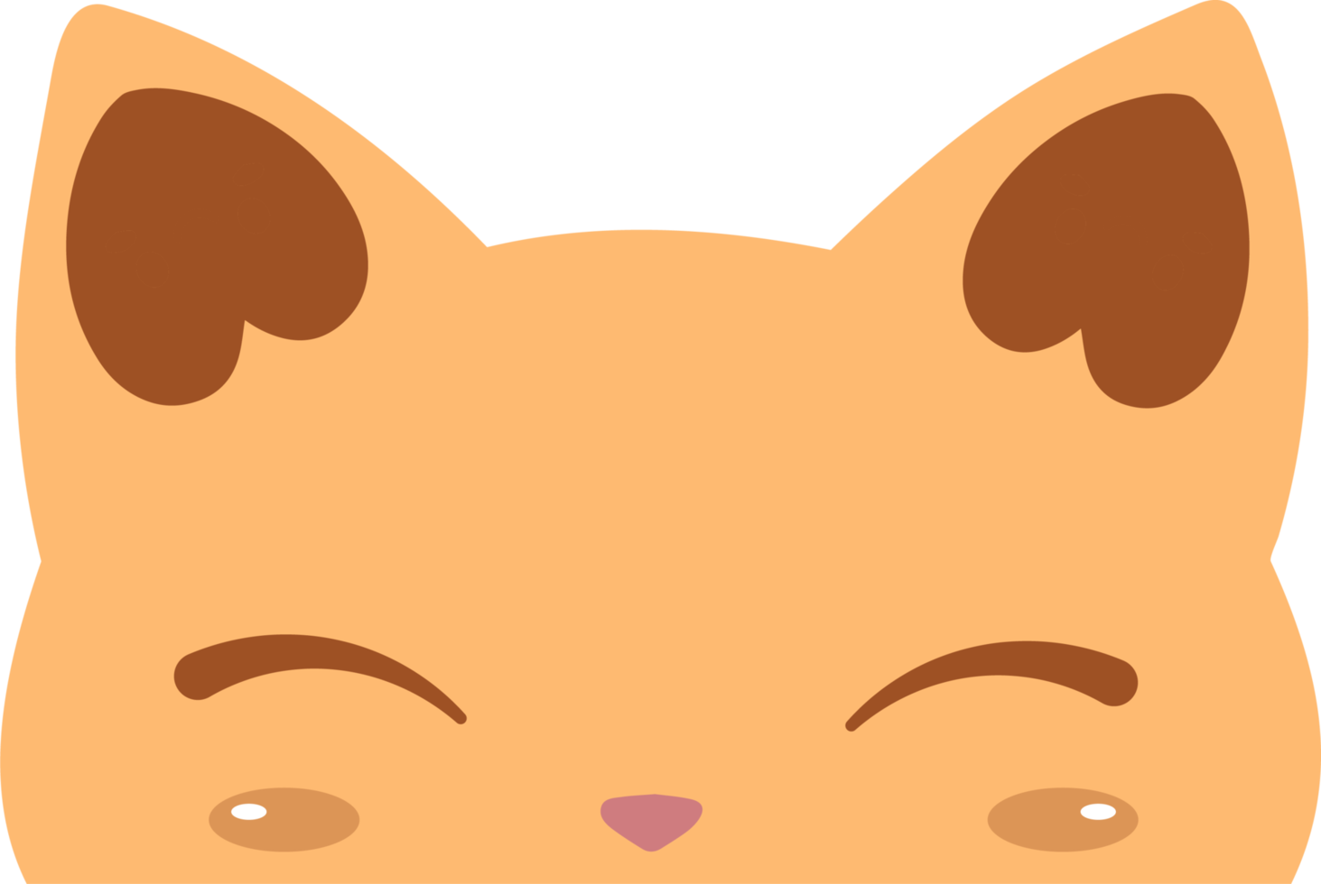 kleurrijk schattig hart kat gluren PNG