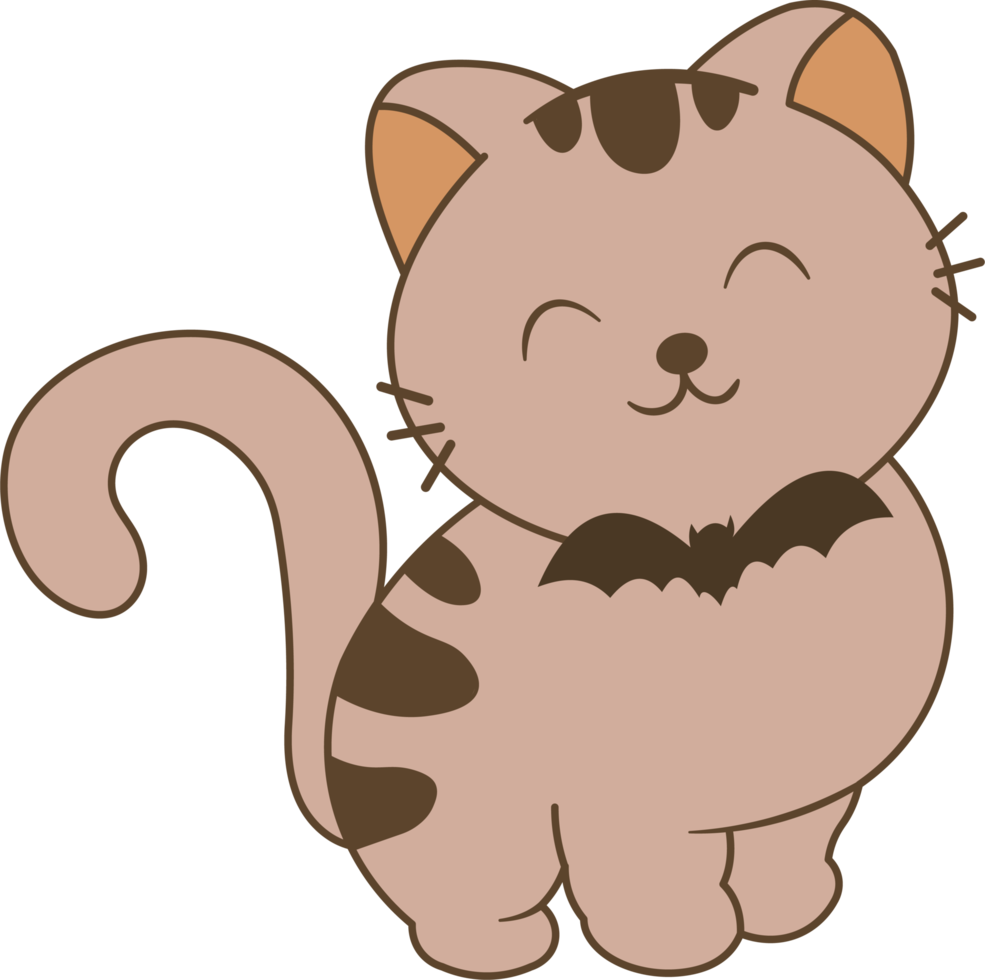 spaventoso Halloween gattino gatto png