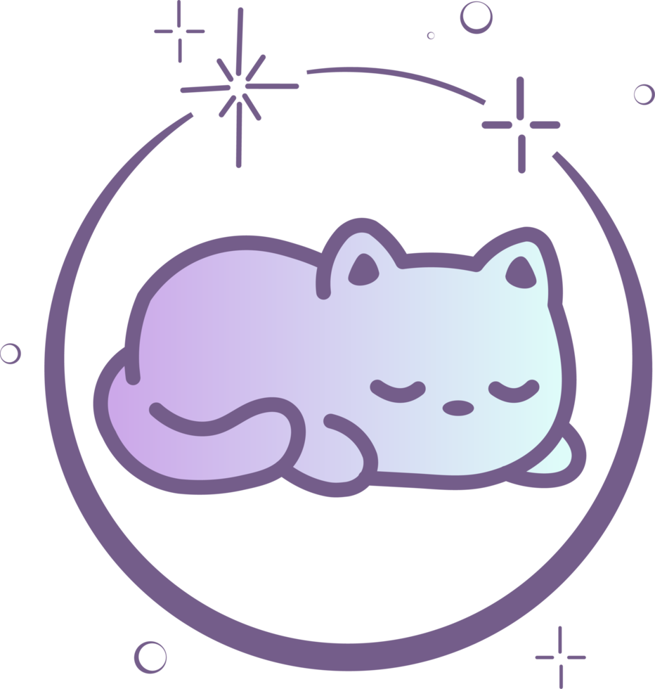 chat mignon chaton minou dans l'espace galaxie png