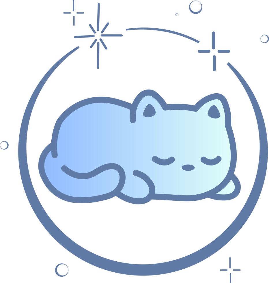süßes katzenkätzchen kitty in der weltraumgalaxie png