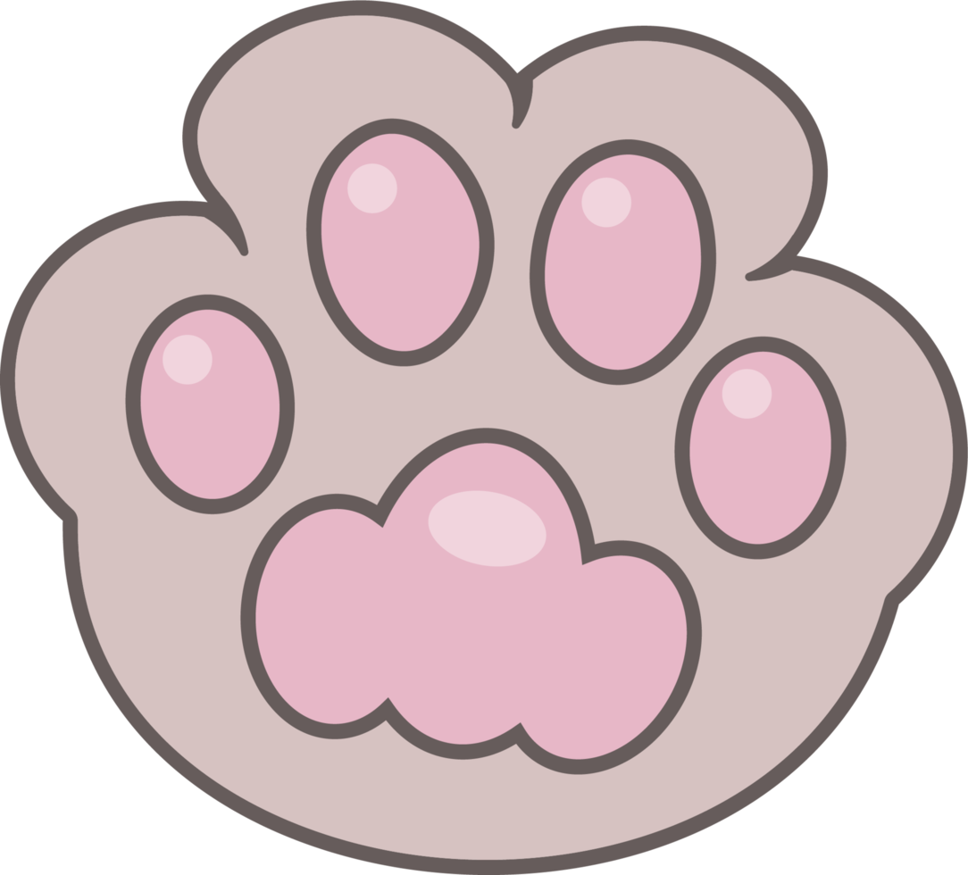 Cat Lover Cute Kitten Kitty Cat Paw png