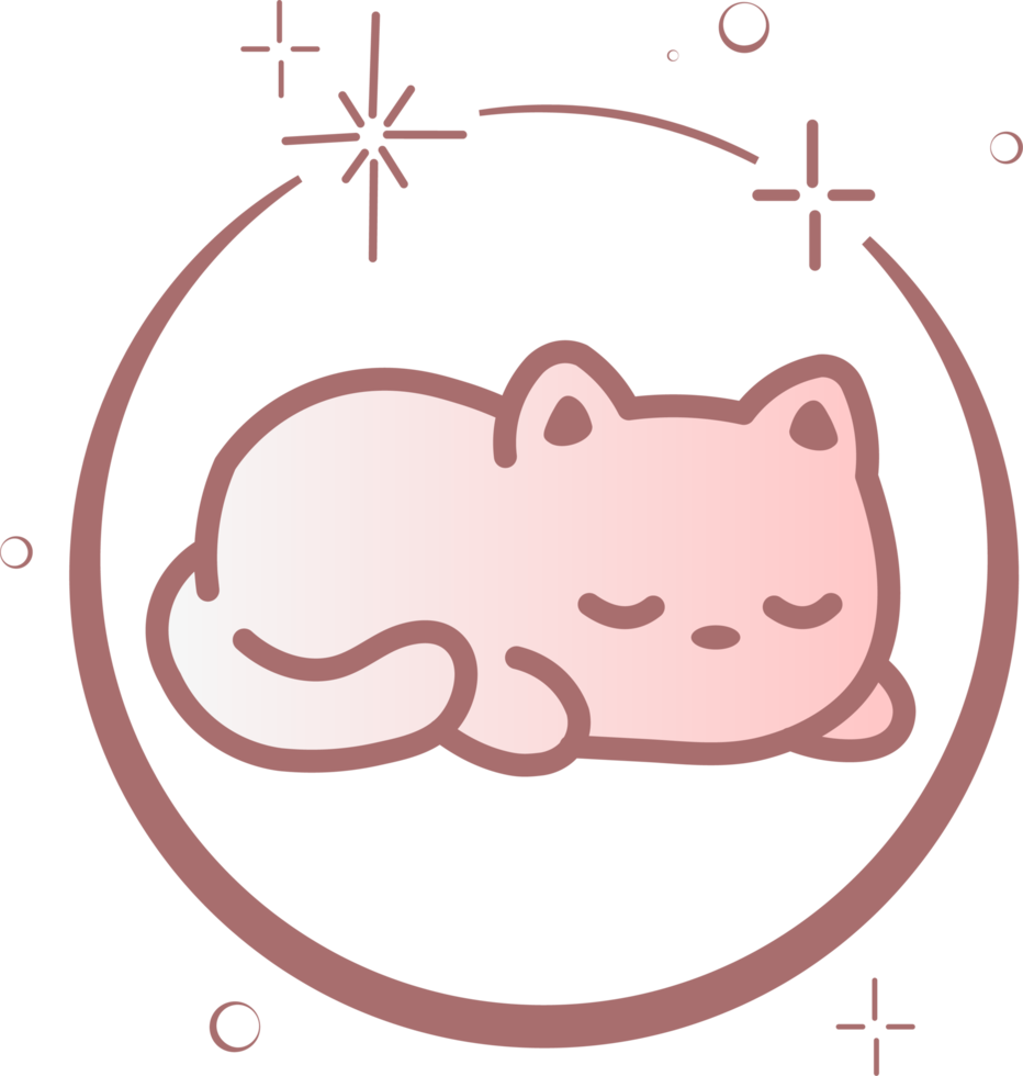 Cute Cat Kitten Kitty in Space Galaxy png