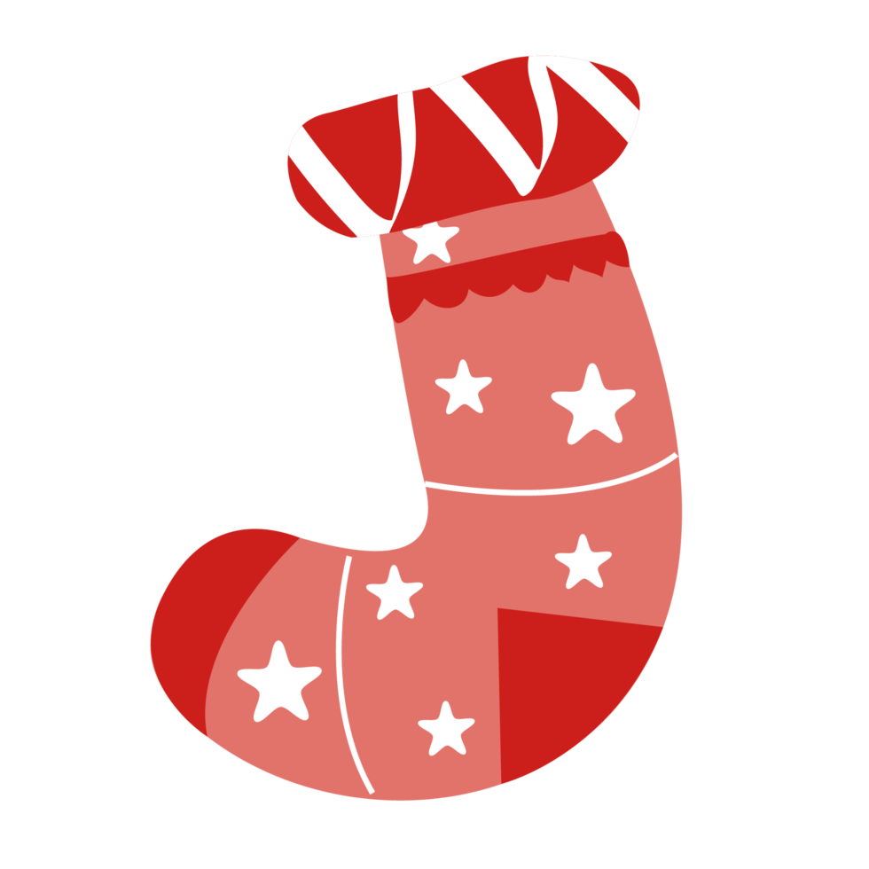 Christmas sock for presents png