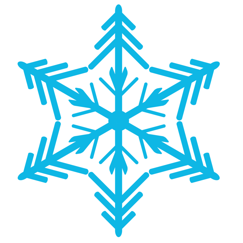 Schneeflocke für Winter und Weihnachten png