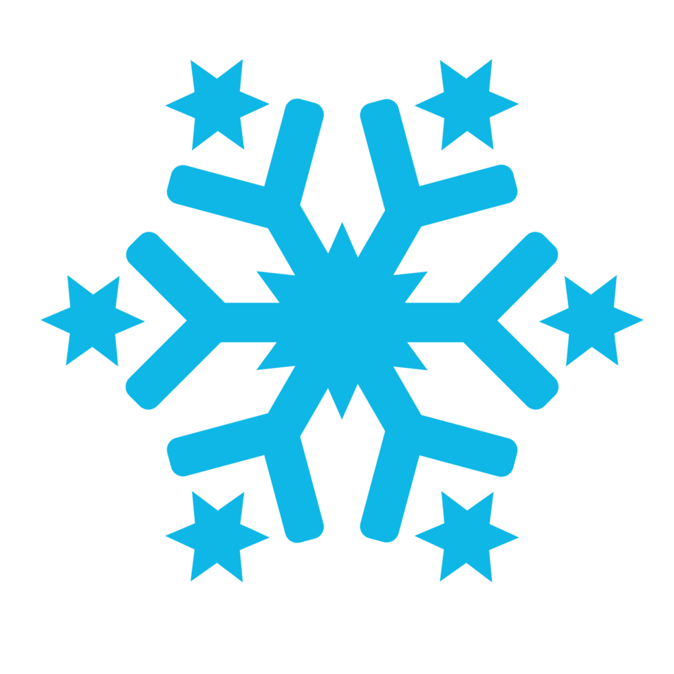 Schneeflocke für Winter und Weihnachten png