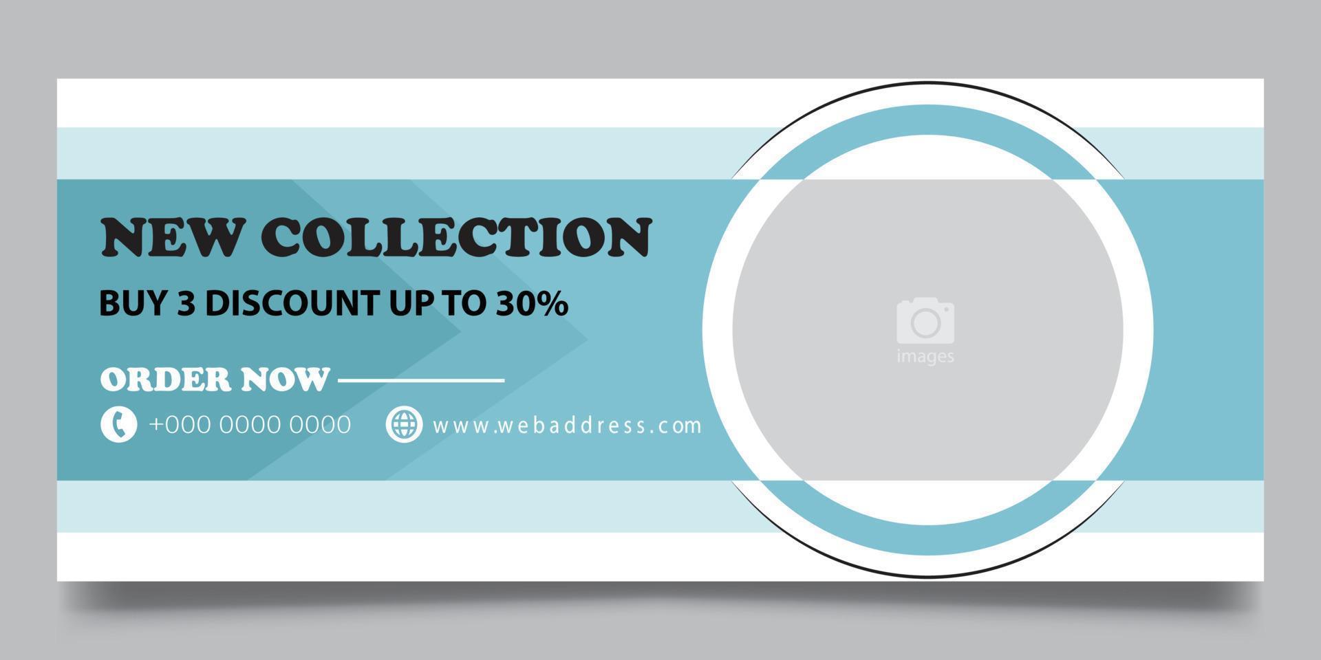 Web banner template vector