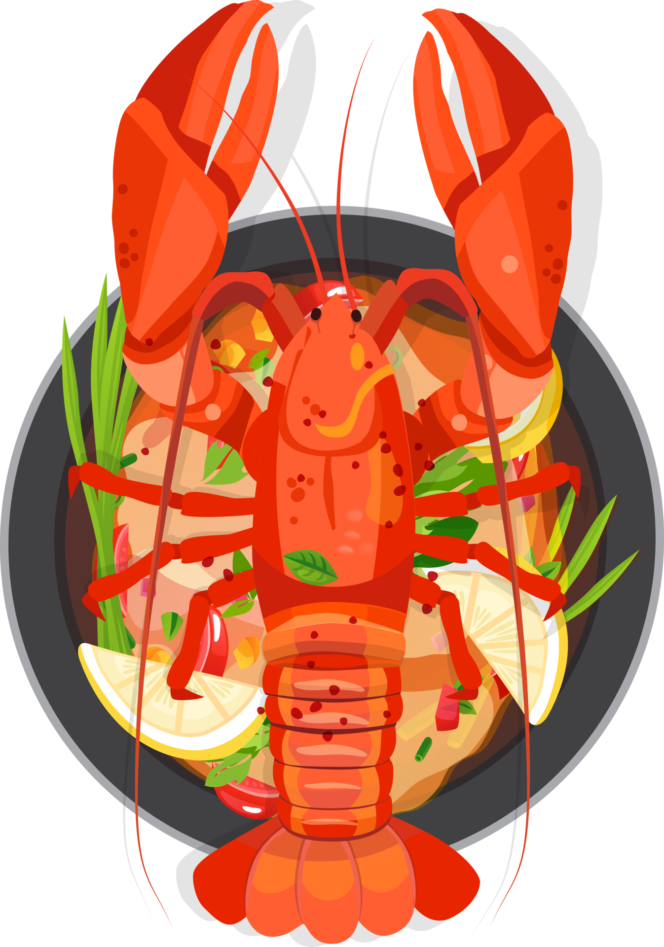 Boiled Lobster Salad Cartoon Seafood 16326638 PNG menus-mr-fish-seafood-market-in-myrtle-beach-sc