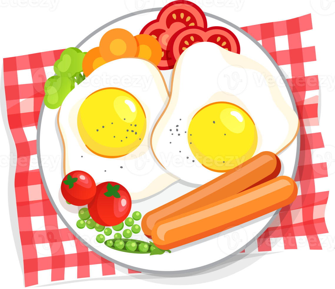 Breakfast delicious bread eggs png