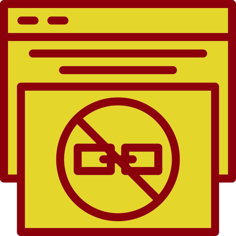 No Follow Vector Icon Design